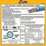 CAT6 Shielded Plenum (CMP), 1000ft, F/UTP 23AWG, Solid Pure Copper, 550MHz, UL Certified, UL-LP Certification, Bulk Ethernet Cable Reel in Blue