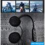 Motorcycle Helmet Bluetooth Headset HiFi Stereo Bluetooth 5.0 Auto Pairing Auto Answer Support Voice Dial 60H Playtime Fits Summer and Winter Bluetooth Helmet Headset Waterproof Sports Cycling/Skiing