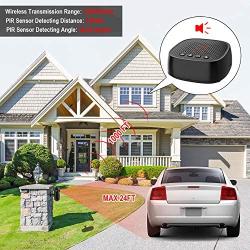 Wireless Driveway Alarm, Motion Detector, 1000FT Long Range, 36 Melodies, Outdoor Motion Sensor Alarm Weather Resistant-Home Security Alert System Monitor & Protect Indoor/Outside Property