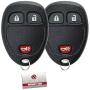 KeylessOption Keyless Entry Remote Control Car Key Fob Replacement for 15777636 (Pack of 2)