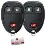 KeylessOption Keyless Entry Remote Control Car Key Fob Replacement for 15777636 (Pack of 2)