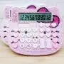 Cute Desk Calculator Cartoon Hellokitty Office Calculator Beauty Rhinestone Calculators Large Display Best Accounting Calculators, Battery Solar Calculator Desktop Calculatos Womens (Pink)
