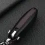 Royalfox(TM) 3 4 5 Buttons Real Leather Smart keyless Entry Remote Key Fob case Cover Keychain for 2017 2018 Ford Mustang Explorer Edge Fusion Mondeo F150 F250 F350 F450 F550 (Black Leather)