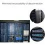 Lancher 19 Inch 1U Cable Management Horizontal Cable Rack Mount Manager with mounting Screws for Service Rack Cabinet 24 Slot Finger Duct with Cover Lancher 19 Inch 1U Cable Management Horizontal Cable Rack Mount Manager with mounting Screws for Service Rack Cabinet 24 Slot Finger Duct with Cover
