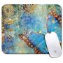 Personalized Rectangle Mouse Pad, Printed Cute Retro Rust Butterfly Pattern, Non-Slip Rubber Comfortable Customized Computer Mouse Pad (9.45x7.87inch)
