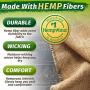 Hempvana Arthritis Gloves — Compression Gloves for Men & Women —Made with Hemp Plant Fibers— Fingerless Gloves for Men — Fingerless Gloves for Women — Support for Wrist & Hands — Size S/M