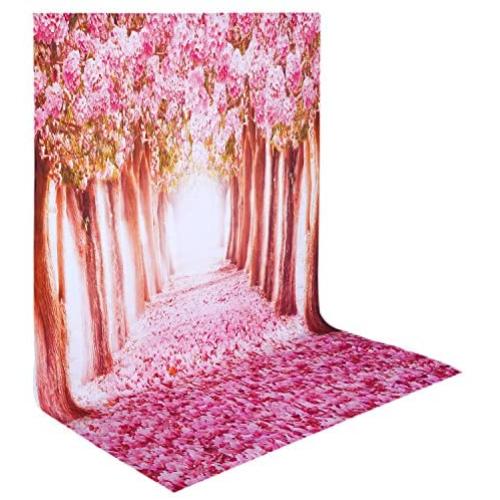Neewer 5x7ft/150x210cm 100% Polyester Cherry Blossom Backdrop Background for Photography Studio Video Shooting (Backdrop Only)