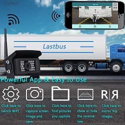 Wireless Backup Camera, LASTBUS Night Vision Wide View Angle IP69 Waterproof WiFi Rear View Camera WiFi Backup Camera for iPhone iPad Android Phone Tablet