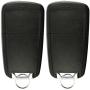 KeylessOption Keyless Entry Remote Control Car Uncut Flip Key Fob Replacement for OHT01060512 (Pack of 2)
