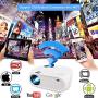 Wireless WiFi Mini Video Projector 5000L,2021 Updated WEILIANTE HD Movie Projector, Support Dolby 50,000Hrs, 200'' Display, 1080P, Compatible with Android, iOS, Video Games, TV Stick, Laptops