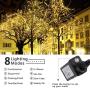 Lomotech Christmas Lights, 66Ft 200 LED String Lights(Upgraded Oversize Lamp Beads), 8 Modes, Timer Function, Connectable Fairy Twinkle Lights for Christmas, Garden, Holiday Decorations (Warm White)