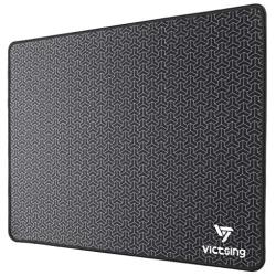 VicTsing Big Mouse Pad with Double Stitched Edge, 【Upgraded Version】14.6×11.8 inches Superfine Textured Mouse Mat, Nonslip Natural Rubber Base Mouse pad for Gaming Computer & Laptop & PC