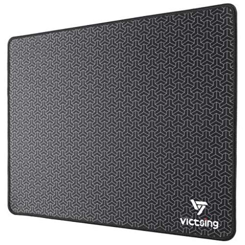 VicTsing Big Mouse Pad with Double Stitched Edge, 【Upgraded Version】14.6×11.8 inches Superfine Textured Mouse Mat, Nonslip Natural Rubber Base Mouse pad for Gaming Computer & Laptop & PC