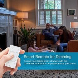 Lutron 3-Button with Raise/Lower Pico Remote for Caseta Wireless Smart Lighting Dimmer Switch, PJ2-3BRL-WH-L01R, White