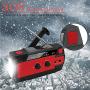 [2021 Newest] Emergency-Hand-Crank-Radio,4000mAh Portable Weather Solar Radios with Motion Sensor Reading Lamp,3 Gear LED Flashlight,SOS Alarm,Cell Phone Charger,AM/FM/NOAA(Red)