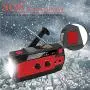 [2021 Newest] Emergency-Hand-Crank-Radio,4000mAh Portable Weather Solar Radios with Motion Sensor Reading Lamp,3 Gear LED Flashlight,SOS Alarm,Cell Phone Charger,AM/FM/NOAA(Red)