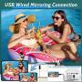 WiFi Projector, POYANK 6000Lumens WiFi Projector, Full HD 1080P Supported Mini Projector, Compatible with TV Stick/Phones/Tablet/PS4/TV Box/HDMI/USB/AV Projector for Outdoor Movies [2021 Upgrade]