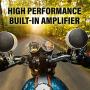 BOSS Audio Systems MC625BA Motorcycle Speaker Sound System - Bluetooth, Amplified, Weatherproof, 3 Inch Speakers, Multi-Function Volume Control, Also Use with ATVs UTVs