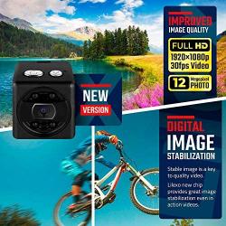 Lilexo Mini Camera - 1080P Small Security Camera - Cop Cam - Mini HD Wireless Nanny Cam with Night Vision & Motion Detection Indoor/Outdoor Portable Micro Camera for Home, Car, Office (No Wi-Fi)