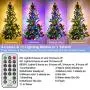 Decute Colors Changing Christmas Lights Outdoor Indoor 99FT 300LED Extendable, 11 Modes Christmas String Lights Warm White & Multicolor Changing Waterproof Tree Light with Timer Remote