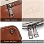 CLUCI Briefcase for Women Oil Wax Leather 15.6 Inch Laptop Business Vintage Slim Ladies Shoulder Bag