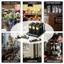 BYHUBYENG Social Distancing Buzzer Restaurant Pager System with 18Pcs Coaster Pagers Long Range Wireless Calling System for Clinic Food Truck Church