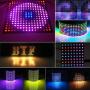 BTF-LIGHTING WS2812B RGB 2427SMD Individually Addressable Digital 22x22 484 Pixels 6.3in x 6.3in LED Matrix Flexible FPCB Dream Full Color Works with K-1000C Controller Image Video Text Display DC5V