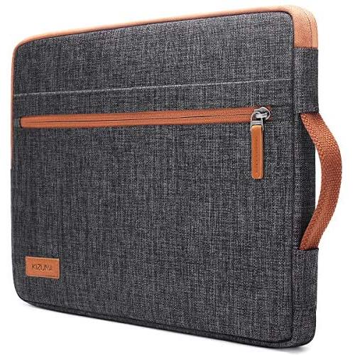 kizuna 14 Inch Laptop Sleeve Case Water-Resistant Computer Carrying Bag Notebook Handbag for Lenovo Flex 14/14'' HP EliteBook 840 G5/HP Pro 14 G3/Dell Latitude 7490 5490/15'' Surface Laptop 3, Brown