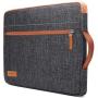 kizuna 14 Inch Laptop Sleeve Case Water-Resistant Computer Carrying Bag Notebook Handbag for Lenovo Flex 14/14'' HP EliteBook 840 G5/HP Pro 14 G3/Dell Latitude 7490 5490/15'' Surface Laptop 3, Brown