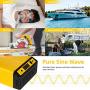Hoenjuno 1200W Pure Sine Wave Power Inverter Generator DC 12V to AC 110-120V Power Source with 5 Feet Remote Control Cable