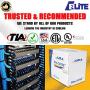 CAT5E Plenum (CMP), Ethernet Cable 1000ft, Unshielded Twisted Pair (UTP) 24AWG, Solid Pure Bare Copper, 350MHz, UL Certified, Easy to Pull, No Kinking, Bulk Networking LAN Cable - Green