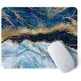 ITNRSIIET Gaming Mouse Pad with Stitched Edges, Premium-Textured Mouse Mat Pad, Non-Slip Rubber Base Mousepad for Laptop, Computer & PC, 10.2×8.3×0.12 inches, Blue Cracked Marbling