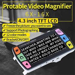 Eyoyo 4.3 Inch Portable Video Digital Magnifier Electronic Reading Aids w/Multiple Color Modes 6X-16X