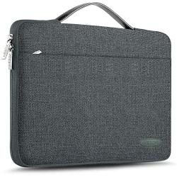 Hseok Laptop Sleeve 13-13.5 Inch Case Briefcase, Compatible All Model of 13.3 Inch MacBook Air/Pro, XPS 13, Surface Book 13.5'' Spill-Resistant Handbag for Most Popular 13''-13.5'' Notebooks, Linen Gray
