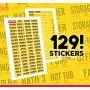 Linelax Circuit Breaker Box Labels – 129 Weatherproof Fuse Box Stickers
