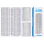 4PCS Breadboards Kit Include 2PCS 830 Point 2PCS 400 Point Solderless Breadboards for Proto Shield Distribution Connecting Blocks