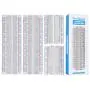 4PCS Breadboards Kit Include 2PCS 830 Point 2PCS 400 Point Solderless Breadboards for Proto Shield Distribution Connecting Blocks