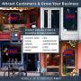 Large Flashing LED Neon Open Sign Light for Businesses with Remote Control – Extra Bright Lightweight & Energy Efficient - for Restaurants Offices Retail Shops Window Storefronts – Blue - Red
