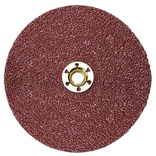 3M Cubitron II Fibre Disc 982C - 36+ Grit Metal Grinding Disc - Ceramic Precision Shaped Grain - For Angle Grinders - TN Quick Change - 4.5'' diam. - Pack of 25
