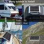 ECO-WORTHY 120 Watts 12 Volts Solar Starter Kit: 120W Monocrystalline Solar Panel + 20A PWM Charge Controller + Z Brackets + 16ft Solar Cable with Connector