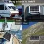 ECO-WORTHY 120 Watts 12 Volts Solar Starter Kit: 120W Monocrystalline Solar Panel + 20A PWM Charge Controller + Z Brackets + 16ft Solar Cable with Connector