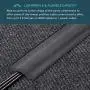 5-Ft Carpet Cord Cover for Floor, Cushioned Cord Protector, Works on Loop Pile, Berber or Most Office Style Carpet ONLY - Dark Gray