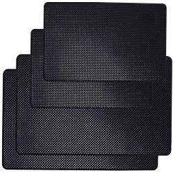 DaKuan Car Dashboard Anti-Slip Mat, 4 Packs 10.5'' x 5.7'' and 8'' x 5.1'' Sticky Non-Slip Dashboard Gel Latex Pad for Cell Phone, Sunglasses, Keys, Coins