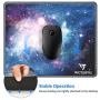 VicTsing Gaming Mouse Pad with Stitched Edges, Premium-Textured Mouse Mat Pad, Non-Slip Rubber Base Mousepad for Laptop, Computer & PC, 10.2×8.3×0.08 inches, Galaxy