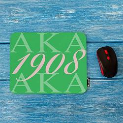 Mugod AKA 1908 Mouse Pad Also Known As Abbreviation Hip Hop Style Pink Green White Mouse Mat Non-Slip Rubber Base Mousepad for Computer Laptop PC Gaming Working Office & Home 9.5x7.9 Inch