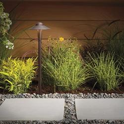 Kichler 15810AZT30R Landscape Path Light, 8 LED 48 Total Watts, Textured Architectural Bronze