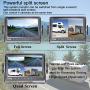 Yakry Y27 HD 1080P Wireless Backup Camera with 7 Inch DVR Monitor IPS Split Screen High-Speed Rear View Observation System for RVs,Trailers,Trucks,Fifth Wheels IR Night Vision Stable Digital Signals