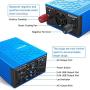 VOLTCUBE 400W Power Inverter 12V DC to 110V AC Converter with 4.8A Dual USB Car Adapter with 2 Independent AC outlets (Blue)