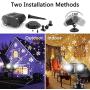Snowflake Projector Light Outdoor Christmas Snowfall Projection LED Light with Remote Control, JeffWell 2020 Upgrade Moving Snowflake Light Projector Indoor Two Tubes Projection Light for Decoration