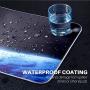 Reawul Gaming Mouse Pad Large - RGB Mouse Pad Soft Oversize Glowing Led Extended Mousepad, Non-Slip Rubber Base Computer Keyboard Mouse Pad, 14 Lighting Modes for Gaming - 31.5 X 11.8in